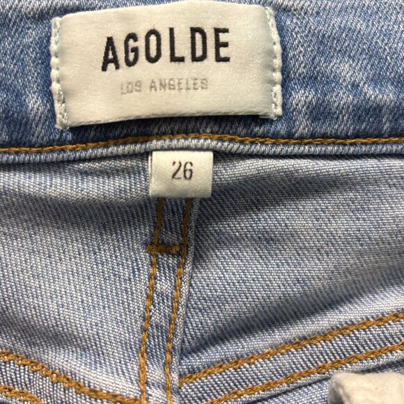 Agolde Sophie Mid-Rise Skinny Jeans Womens Size 26 Blue Denim - Picture 6 of 8
